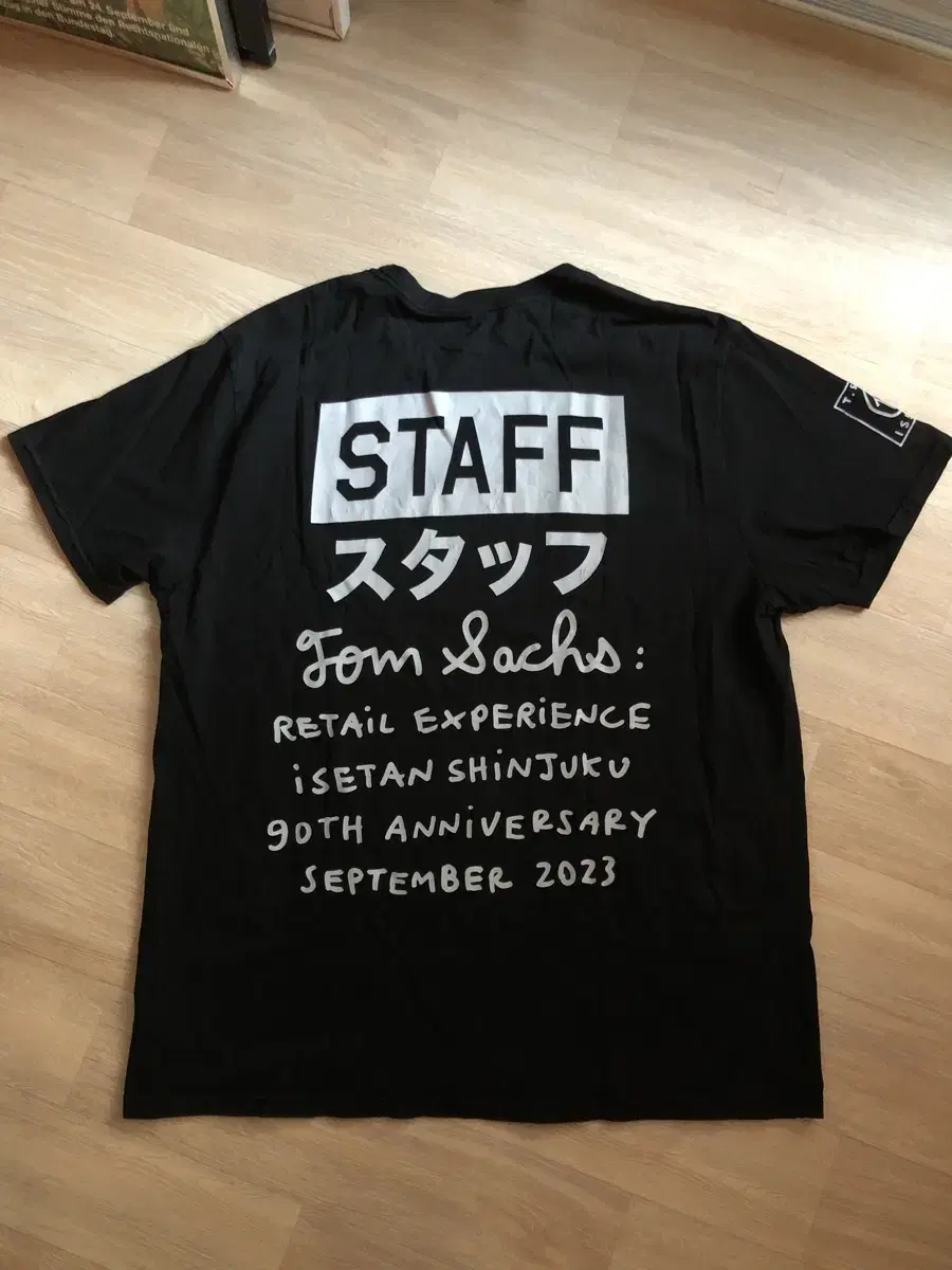 Tom Sachs 톰삭스 이세탄 Staff 스태프 티셔츠